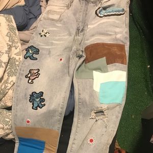 Amiri jeans ungrateful dead